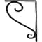 Ekena Millwork Edwards Wrought Iron Bracket, (Triple center brace), Antiqued Warm Silver 2"W x 7 1/2"D x 10"H BKTM02X07X10TEDAWS - alternate 4